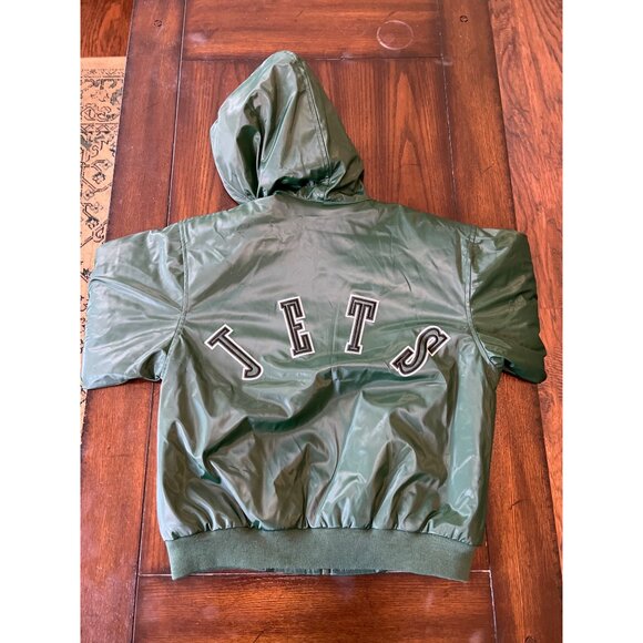 Vintage Play Football NFL NY Jets Youth Childrens Coat sz Medium 8/10 Boy Unisex - Picture 6 of 7